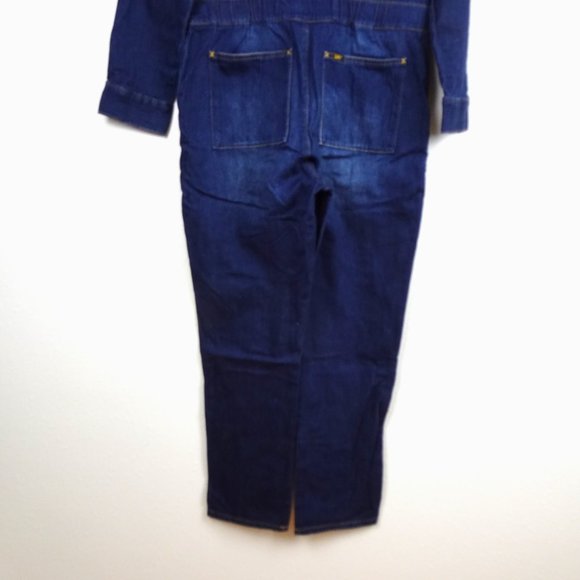 Lee Dark Blue Denim Jumpsuit - Picture 9 of 13